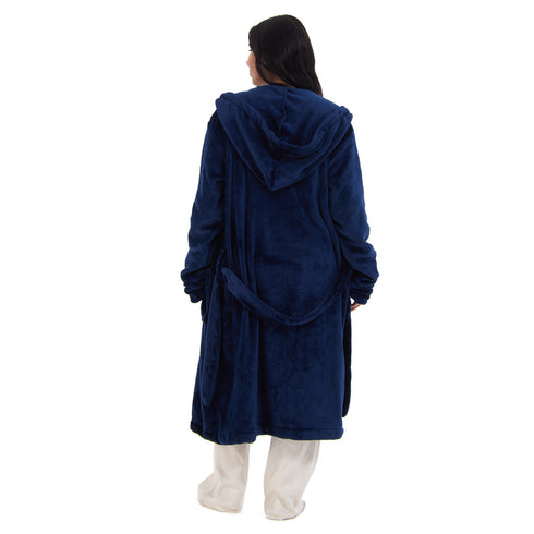 Snuggs Blanket Robe Dark Blue